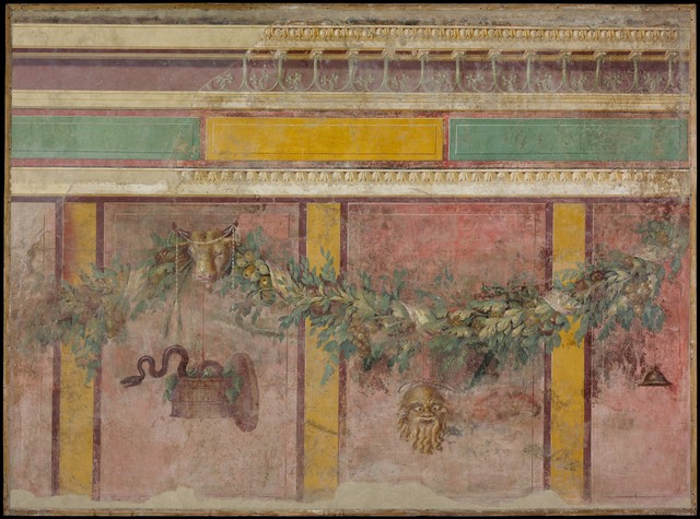 Unknown Roman, ‘Wall painting from the west wall of Room L of the Villa of P. Fannius Synistor at Boscoreale’, ca. 50–40 B.C., The Metropolitan Museum of Art