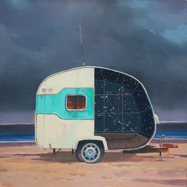 Andrew McIntosh (Mackie), ‘Agent of Altair’, 2018, Painting, Oil on linen, James Freeman Gallery