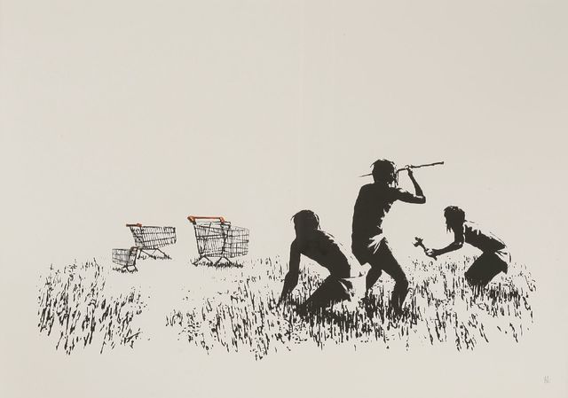 Banksy, ‘Trolleys’, 2007, Sworders