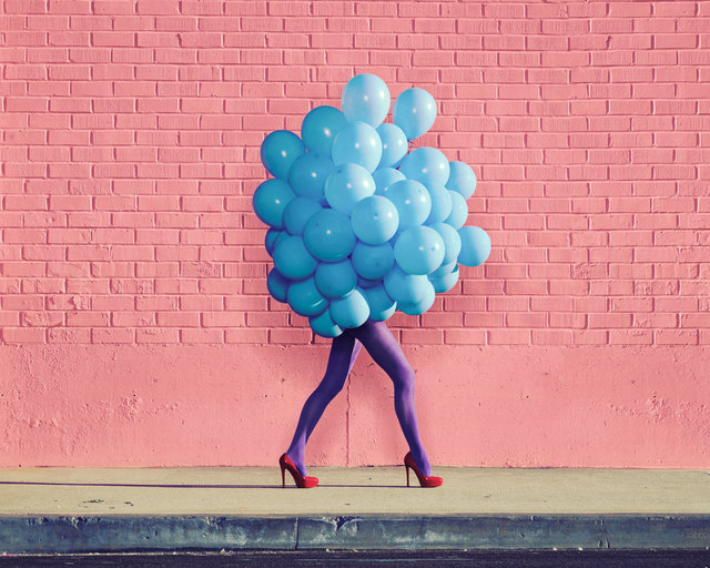Ramona Rosales, ‘Je Ne Suis Pas Seul Sans Toi (Blue Balloons)’, 2013, Photography, Digital pigment print, De Soto Gallery
