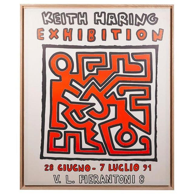 Keith Haring, ‘Exhibition Poster’, 1991, Print, Silkscreen on paper, Samhart Gallery