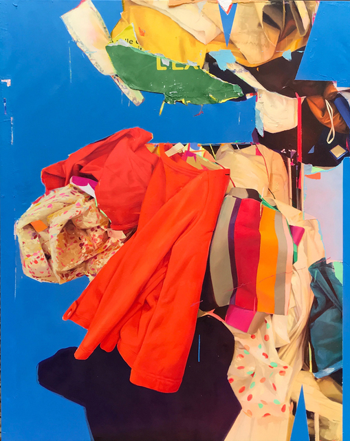 Zoer Fréderic Battle, ‘Courants’, 2018, Painting, Oil & paper, sc gallery