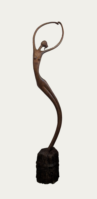 Ruth Bloch, ‘Dancer with Hair ’, Sculpture, Bronze, ZK Gallery