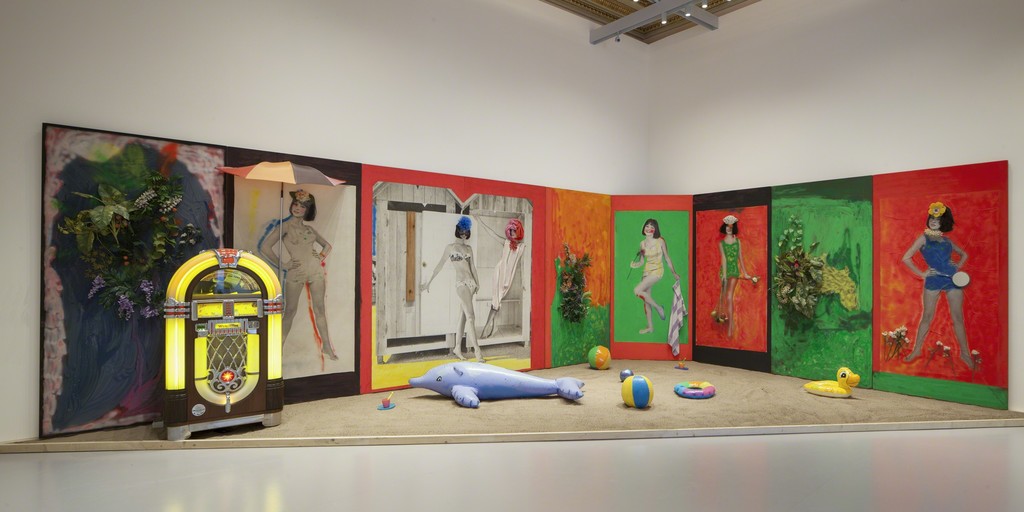 Martial Raysse, Raysse Beach, 1962 Centre Pompidou - Musée national d'art moderne, Paris. Installation view at Palazzo Grassi 2015 Ph : © Fulvio Orsenigo © Martial Raysse by SIAE 2015 Martial Raysse, Raysse Beach, 1962 Centre Pompidou - Musée national d'art moderne, Paris. Installation view at Palazzo Grassi 2015 Ph : © Fulvio Orsenigo © Martial Raysse by SIAE 2015