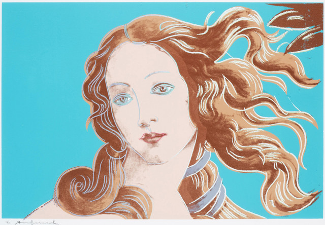 Andy Warhol, ‘Sandro Botticelli, Birth of Venus, 1482 (FS II.319)’, 1984, Print, Screenprint on Arches Aquarelle (Cold Pressed) Paper, Revolver Gallery