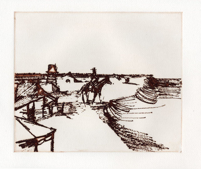 Sidney Nolan, ‘Township’, 1971, Print, Etching, Goldmark Gallery