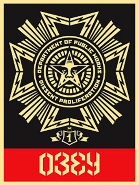 Shepard Fairey (OBEY), ‘Public Works Medal’, 2004, Gregg Shienbaum Fine Art