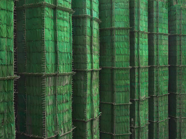 Peter Steinhauer, ‘Green Cocoon Walls, Hong Kong - 2010’, 2010, Photography, Photography, Contemporary by Angela Li