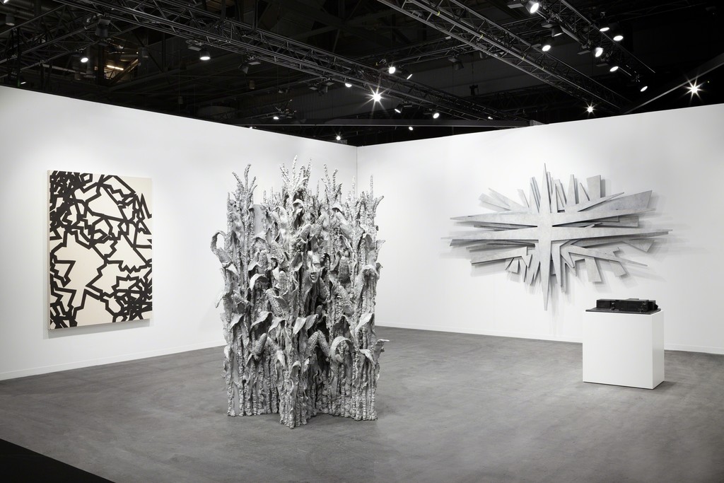 Installation view, Galerie Eva Presenhuber at artgenève 2019, Courtesy the artist and Galerie Eva Presenhuber, Zurich / New York, Photo: Sebastiano Pellion Installation view, Galerie Eva Presenhuber at artgenève 2019, Courtesy the artist and Galerie Eva Presenhuber, Zurich / New York, Photo: Sebastiano Pellion