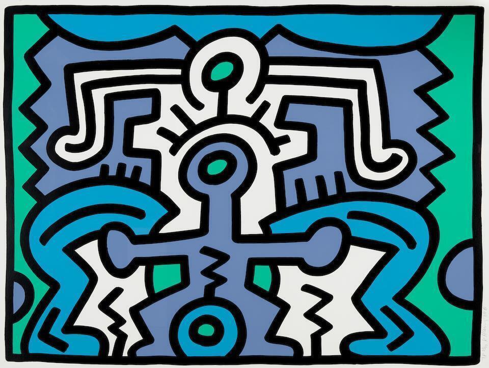 Keith Haring - Plate V, from Growing (Littmann p. 91)