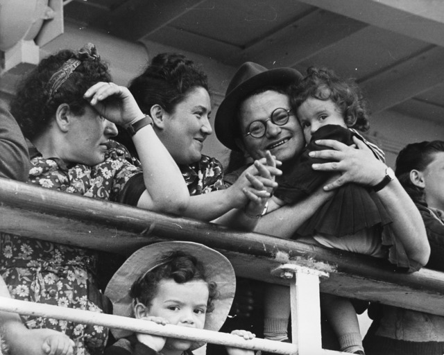 Robert Capa, ‘Israel, family looking the Promised Land’, 1948-1950, Photography, Three vintage gelatin silver prints., Il Ponte