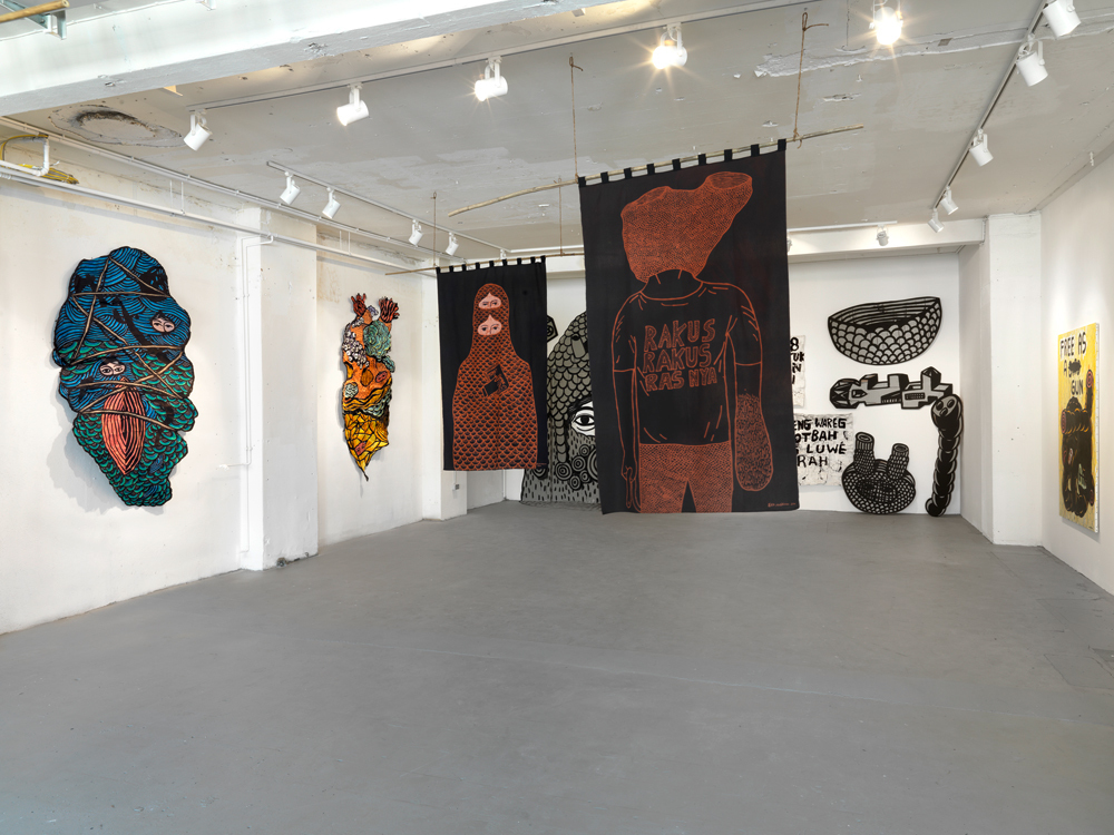 Installation view. Eko Nugroho "Flavour", ARNDT, Berlin, Germany. April 28 - June 2, 2012. Photo: Bernd Borchardt Installation view. Eko Nugroho "Flavour", ARNDT, Berlin, Germany. April 28 - June 2, 2012. Photo: Bernd Borchardt