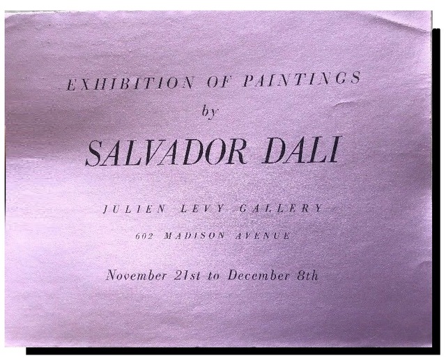 Salvador Dalí, ‘"Exhibition of Paintings by Salvador Dali", 1933, Exhibition Announcement/ Catalogue, Julien Levy Gallery NYC, RARE’, 1933, VINCE fine arts/ephemera