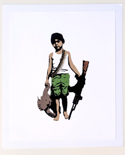 Plastic Jesus, ‘War Child, Artist Proof 1/10 - Framed’, 2013, Kalkman Gallery