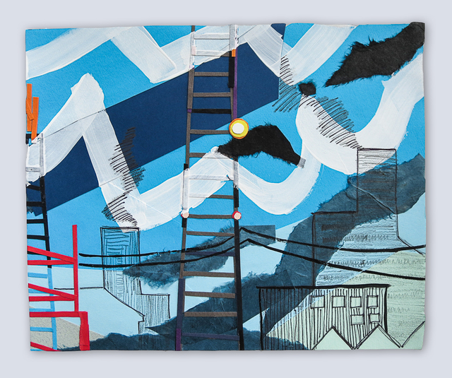 Krista Dedrick Lai, ‘Zoning’, 2019, Drawing, Collage or other Work on Paper, Mixed Media on paper, InLiquid