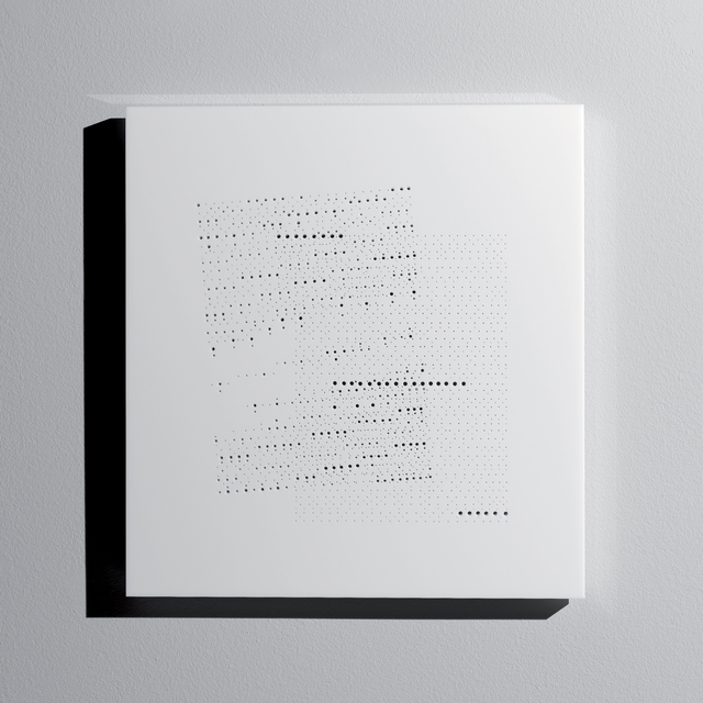Riccardo De Marchi, ‘Il testo e la sua ombra’, 2013, Mixed Media, White plexiglass and holes, A arte Invernizzi