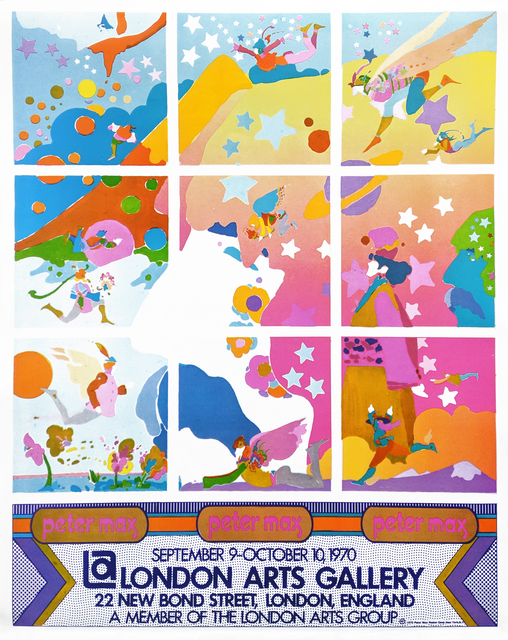 Peter Max, ‘LONDON ARTS GALLERY POSTER’, 1970, Gallery Art