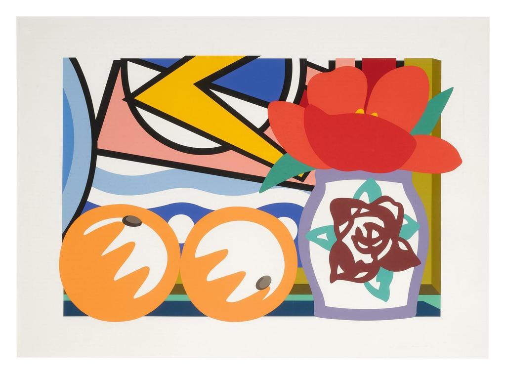 Tom Wesselman - STILL LIFE WITH LICHTENSTEIN AND TWO ORANGES