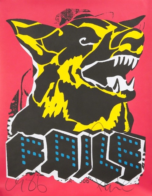 FAILE, ‘Dog’, 2015, Stowe Gallery
