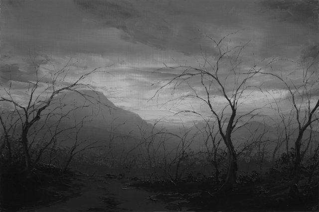 Todd Carpenter, ‘Desceding Towards Now’, 2018, Painting, Oil on board, The Blue Azul Collection