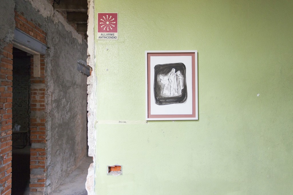 Adelita Husni-Bey, The Classroom, solo exhibition, 2016, ex-Montessori school, Milan installation view, ph. Giovanna Silva Adelita Husni-Bey, The Classroom, solo exhibition, 2016, ex-Montessori school, Milan installation view, ph. Giovanna Silva