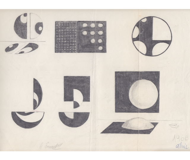 Noemi Escandell, ‘Boceto para Relieves’, 1966, Drawing, Collage or other Work on Paper, Lápiz sobre papel, Herlitzka + Faria