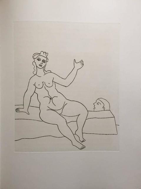 André Derain, ‘Erotic Female Nude - Etching from Le Satyricon’, 20th Century, Lions Gallery