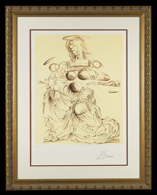 Salvador Dalí, ‘"Disintegrating Mother and Child" Hand Signed Salvador Dali Lithograph ’, 1941-1957, Elena Bulatova Fine Art