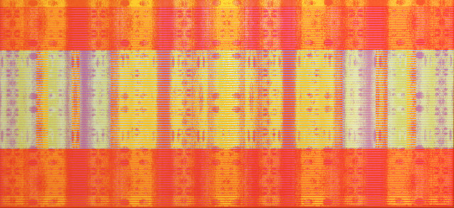 Matthew Kluber, ‘Friday I'm In Love’, 2015, Mixed Media, Alkyd on aluminum, custom software, digital projection, David Richard Gallery