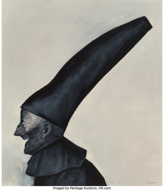 Rafael Coronel, ‘Untitled (Man with hat)’, Painting, Oil on board, Heritage Auctions