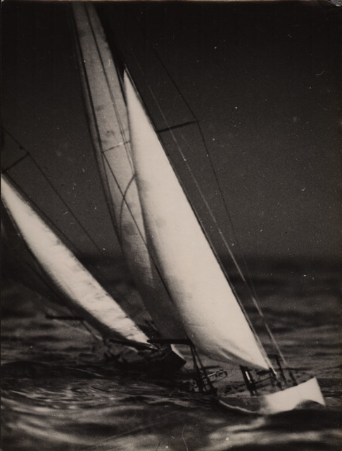 Lyonel Feininger, ‘Model yachts under sail on the baltic’, 1930, Photography, Gelatin silver print, Jörg Maass Kunsthandel