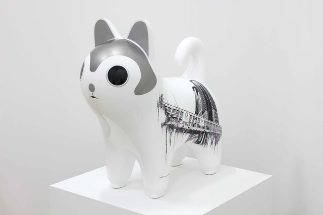 Akira Yoshida, ‘Inu Hariko -Metoropolis without scenery- Ikebukuro Marui’, 2020, Sculpture, Aluminum casting, urethane paint, PCV film, Mizuma Art Gallery