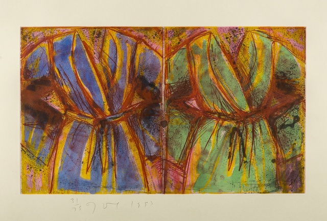Jim Dine, ‘Behind the Thicket (Carpenter 68)’, 1993, Print, Woodcut, with etching and aquatint extensively hand-coloured in gouache, Forum Auctions