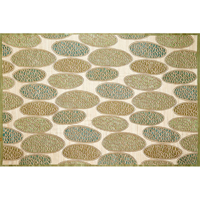 ‘Contemporary Wool Flatweave Rug With French Accents’, Rago/Wright