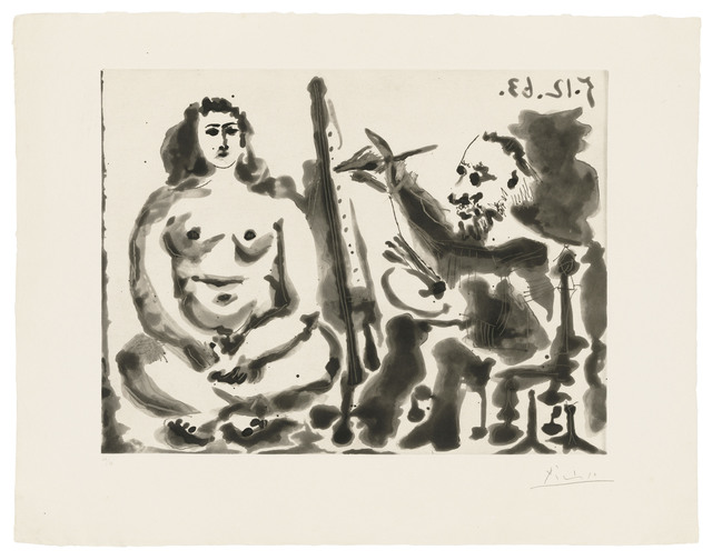 Pablo Picasso, ‘Peintre et modèle IV’, 1963, Christie's