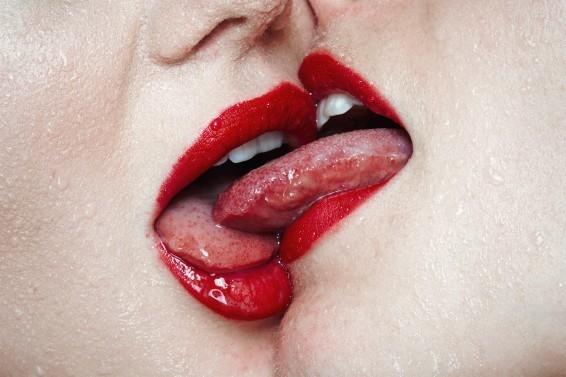 Tyler Shields, ‘Mouths Kissing’, 2017, Photography, Chromogenic Print, Samuel Lynne Galleries