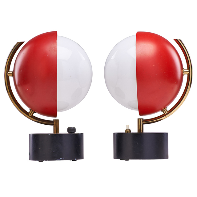 Angelo Lelii, ‘Two Pivoting Lamps, Italy’, 1960s, Rago/Wright