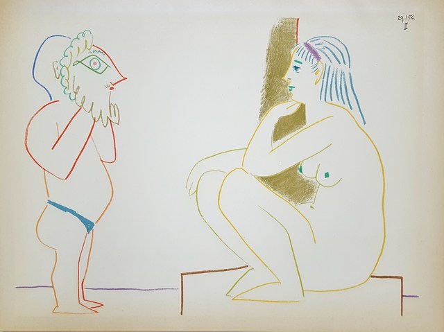 Pablo Picasso, ‘La Comedie Humaine’, 1954, Print, Lithograph, Graves International Art