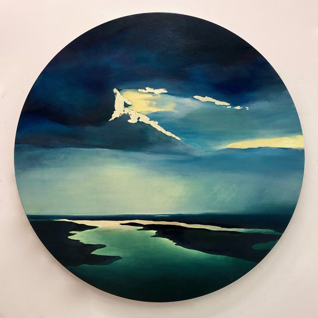 Kate Hooray Osmond, ‘The Quiet’, 2019, Painting, Oil and gold leaf on wood panel, Miller Gallery Charleston