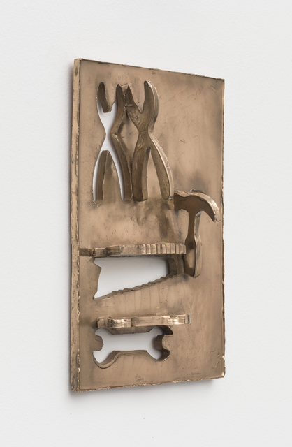 Zak Kitnick, ‘The Productive Years (Construction Tools Cookie Cutter Set - 4 Piece - Saw, Pliers, Wrench, Hammer - Ann Clark - Tin Plated Steel)’, 2020, Other, Bronze, NINO MIER GALLERY