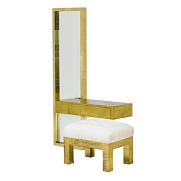 Cityscape Wall-Hanging Mirror, Console Shelf, And Bench (Pe-232 233 And 244), USA