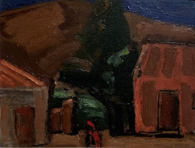 Josef Herman RA, ‘Mountain Village’, Unknown, Painting, Oil on board, Flowers