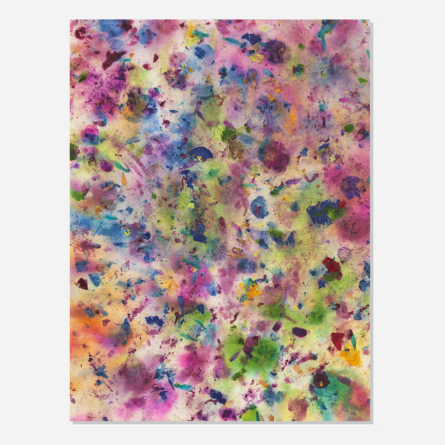 Dan Colen, ‘Break the Bottle’, 2013, Painting, Flowers on bleached linen, Artsy x Rago/Wright