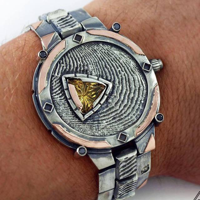 Buddy Austin, ‘Timeless Watch’, 2014, Jewelry, Silver and Rose Gold with Citrine, The Crown Collection
