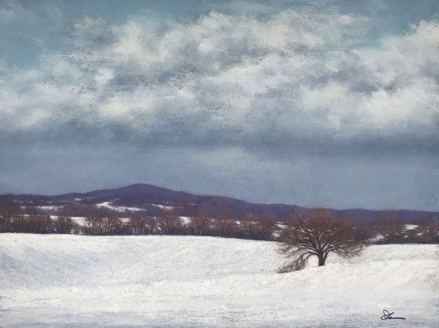 Patricia Skinner, ‘A Quiet Echo’, 2020, Painting, Pastel and watercolor on sandpaper, Zenith Gallery