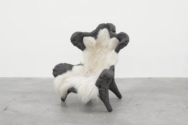 Joep van Lieshout, ‘Fossil Chair (Grey)’, 2009, Design/Decorative Art, PU foam, Pu coating, sheepskin, Almine Rech