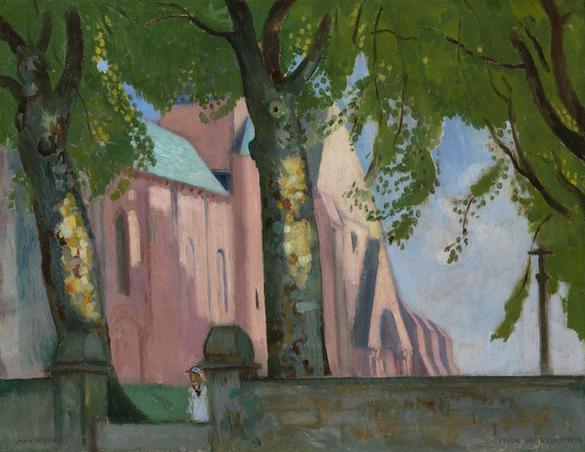 Maurice Denis, ‘Notre-Dame de Kernitron, Bretagne’, 1918, Painting, Oil on board, HELENE BAILLY GALLERY