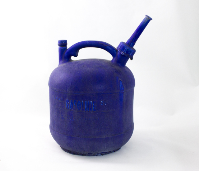 Matthias Merkel Hess, ‘Eagle 2 1/2 Gallon Gas Can’, 2015, Sculpture, Glazed porcelain (blue), Ochi Projects
