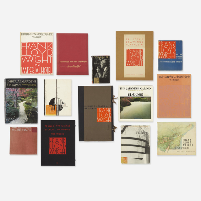 ‘Frank Lloyd Wright monographs and other titles’, 1943-1977, Books and Portfolios, Printed pages, Rago/Wright