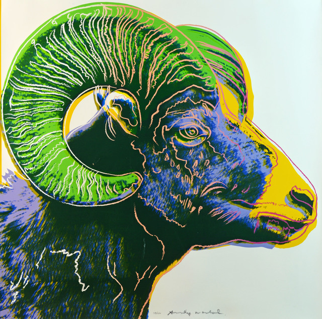 Andy Warhol, ‘Bighorn Ram from Endangered Species’, 1983, Fine Art Mia
